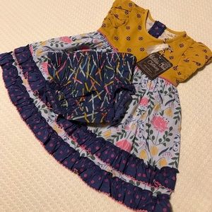 Matilda Jane -Dress w/matching bloomers 6-12 month